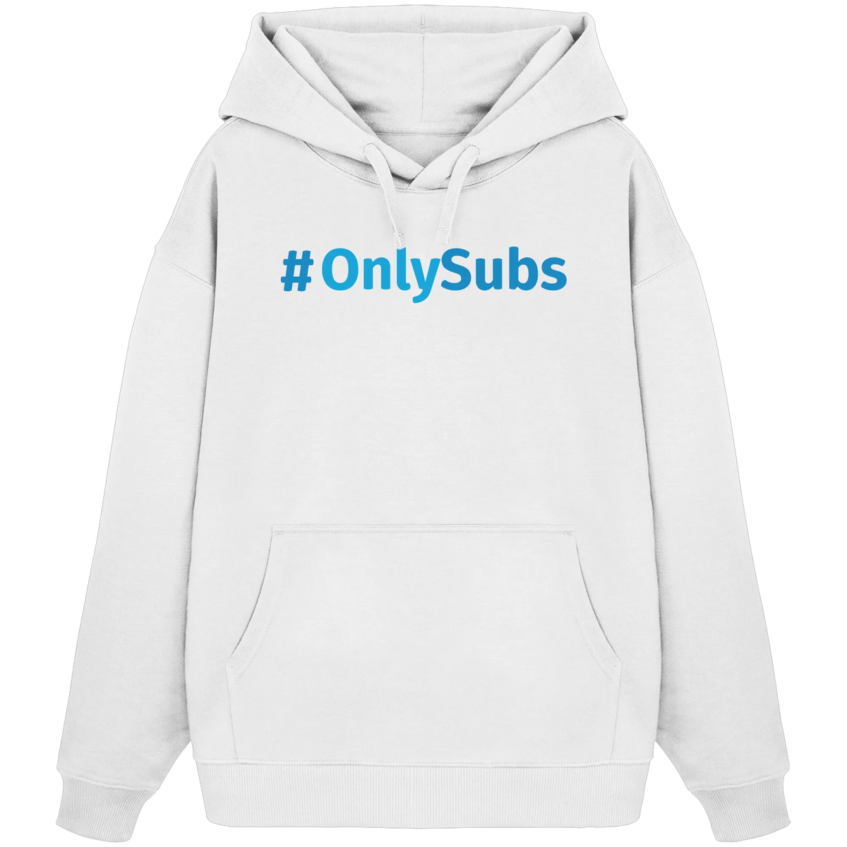#OnlySubs - Organic Oversize Hoodie-Hoodies-BassBuddys-White-XS-BassBuddys | Shop