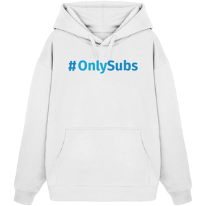 #OnlySubs - Organic Oversize Hoodie-Hoodies-BassBuddys-White-XS-BassBuddys | Shop