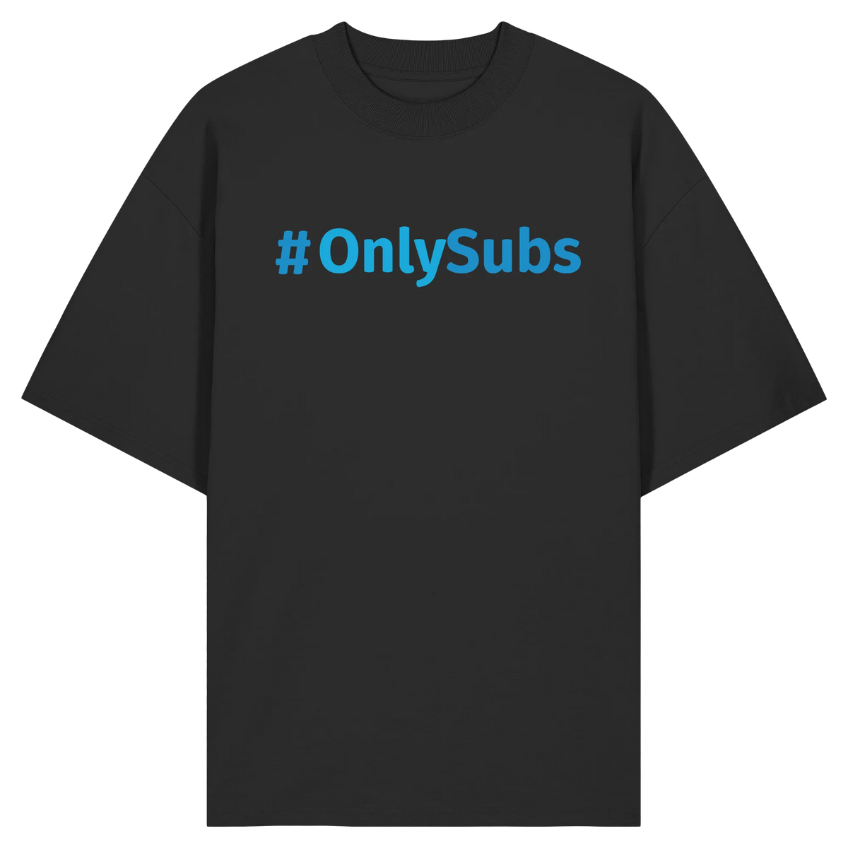 #OnlySubs - Organic Oversize Shirt-Unisex-Shirts-BassBuddys-Black-XS-BassBuddys | Shop