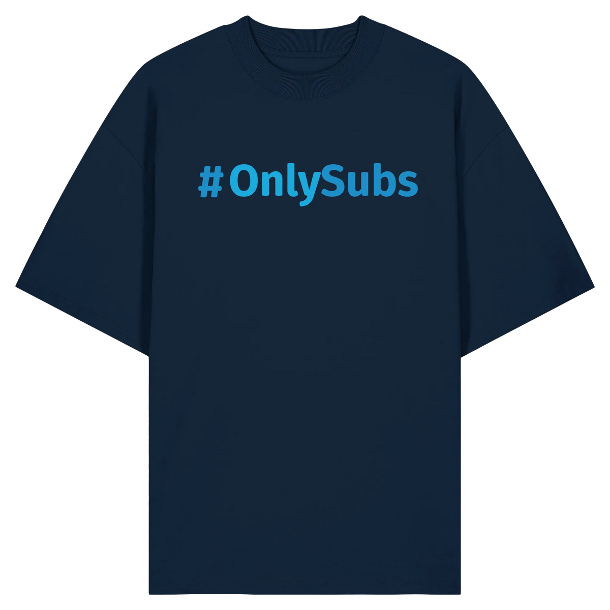 #OnlySubs - Organic Oversize Shirt-Unisex-Shirts-BassBuddys-French Navy-XS-BassBuddys | Shop