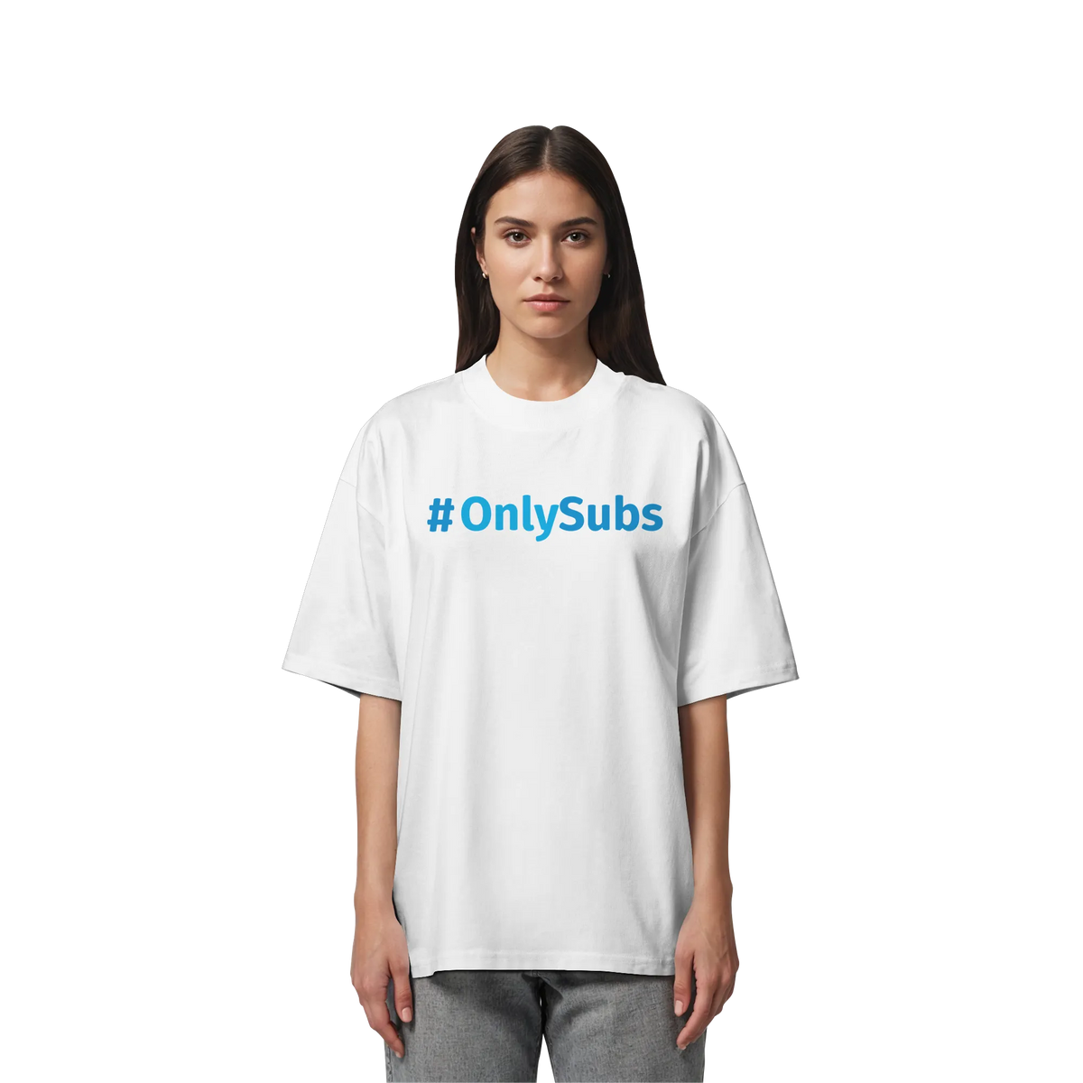 #OnlySubs - Organic Oversize Shirt-Unisex-Shirts-BassBuddys-White-XS-BassBuddys | Shop
