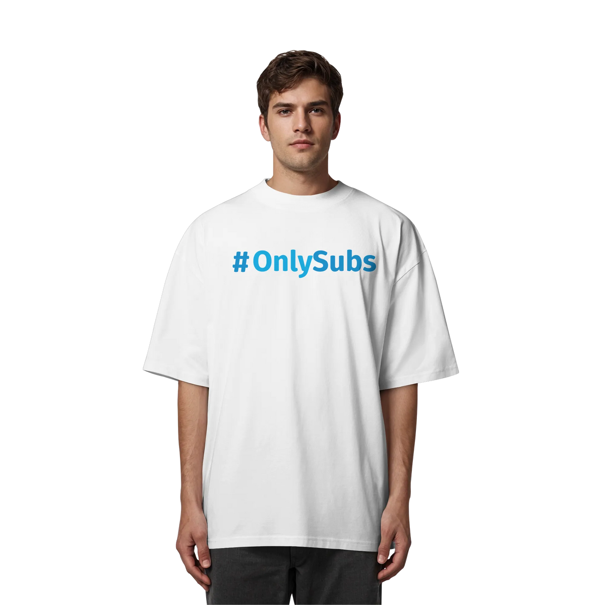 #OnlySubs - Organic Oversize Shirt-Unisex-Shirts-BassBuddys-White-XS-BassBuddys | Shop