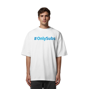 #OnlySubs - Organic Oversize Shirt-Unisex-Shirts-BassBuddys-White-XS-BassBuddys | Shop