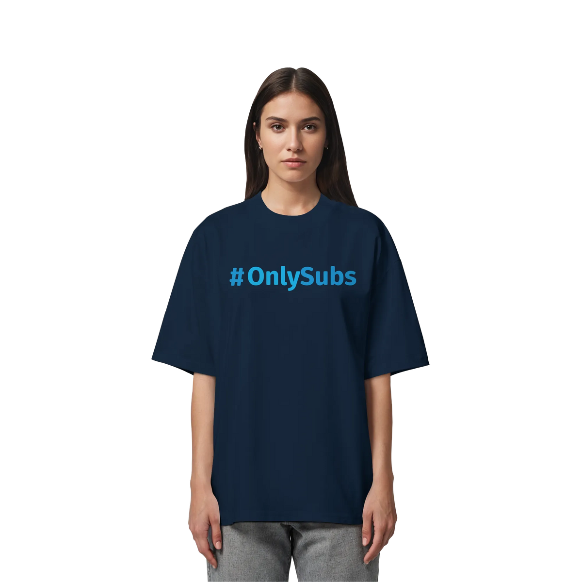 #OnlySubs - Organic Oversize Shirt-Unisex-Shirts-BassBuddys-White-XS-BassBuddys | Shop
