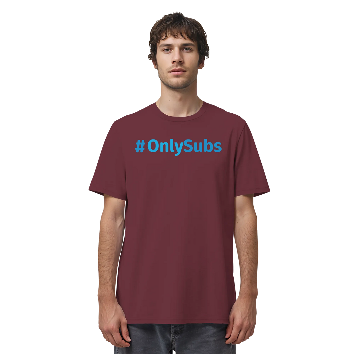#OnlySubs - Organic Shirt-Unisex-Shirts-BassBuddys-Burgundy-XS-BassBuddys | Shop