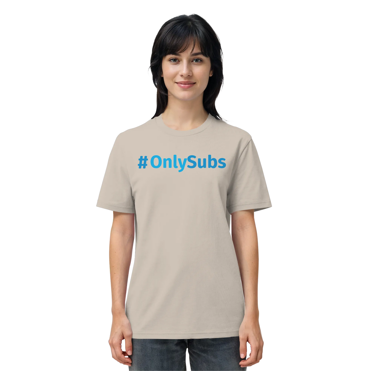 #OnlySubs - Organic Shirt-Unisex-Shirts-BassBuddys-Desert Dust-XS-BassBuddys | Shop