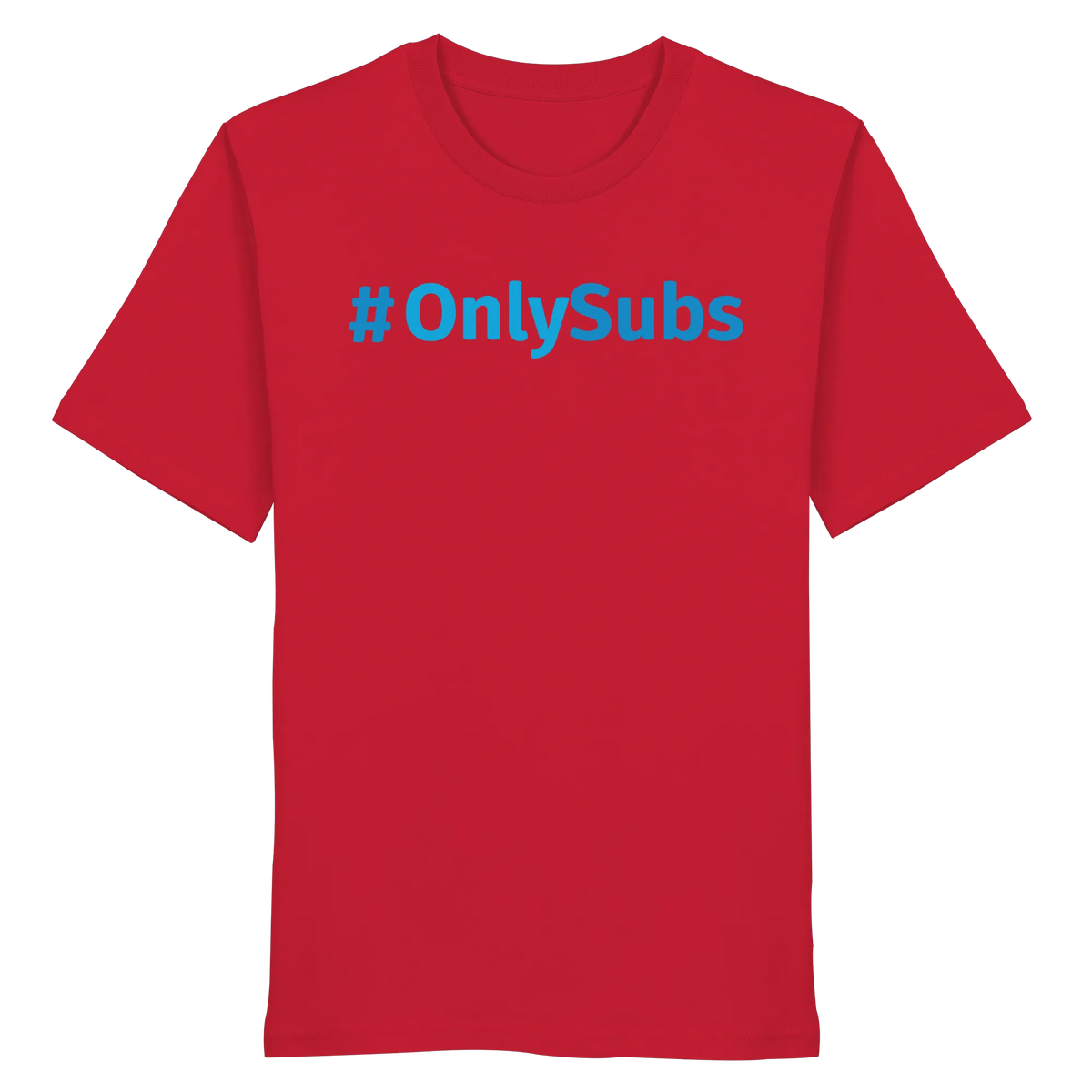 #OnlySubs - Organic Shirt-Unisex-Shirts-BassBuddys-Red-XS-BassBuddys | Shop