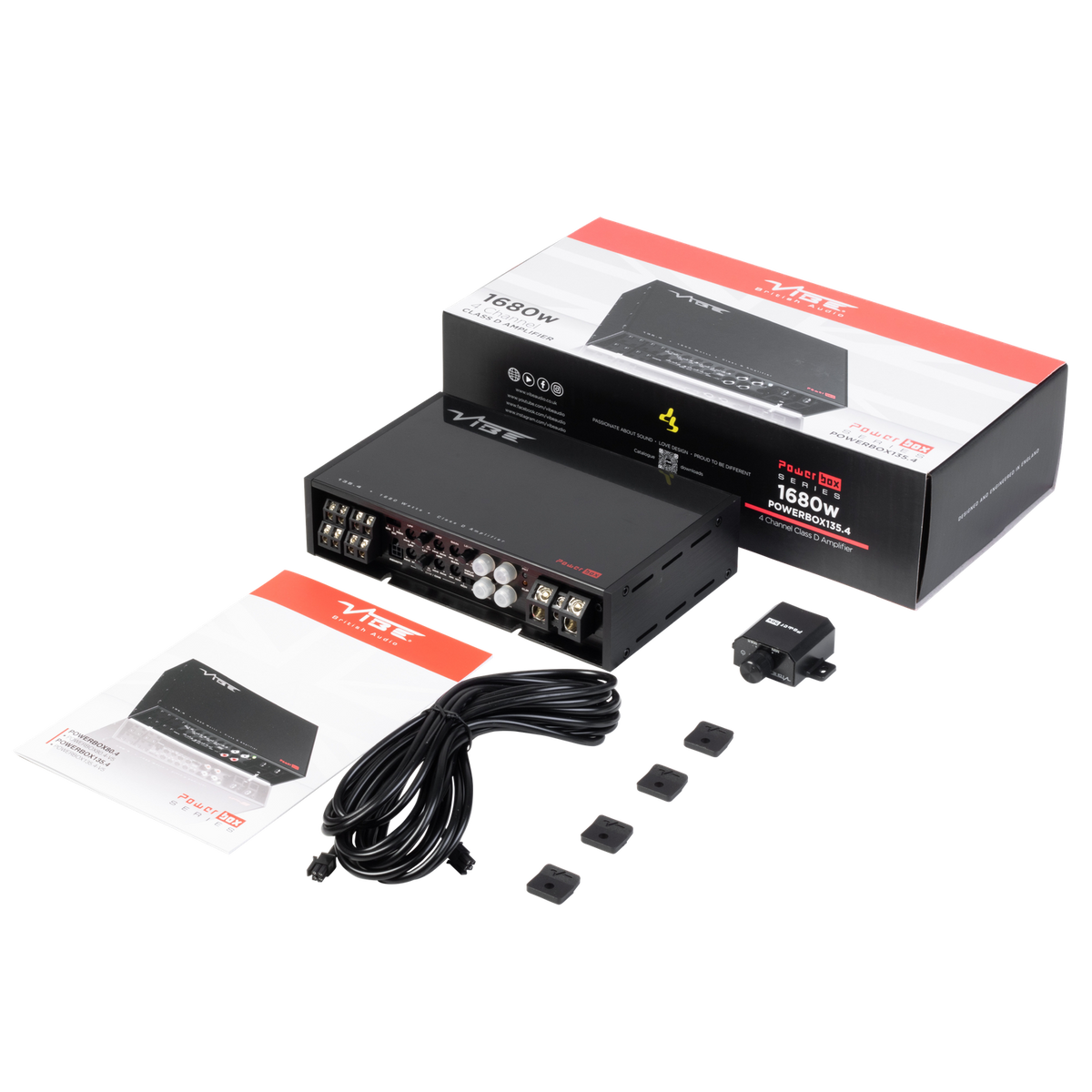 Vibe Audio POWERBOX135.4-V5 – 4 Kanal Verstärker – Ansicht 3