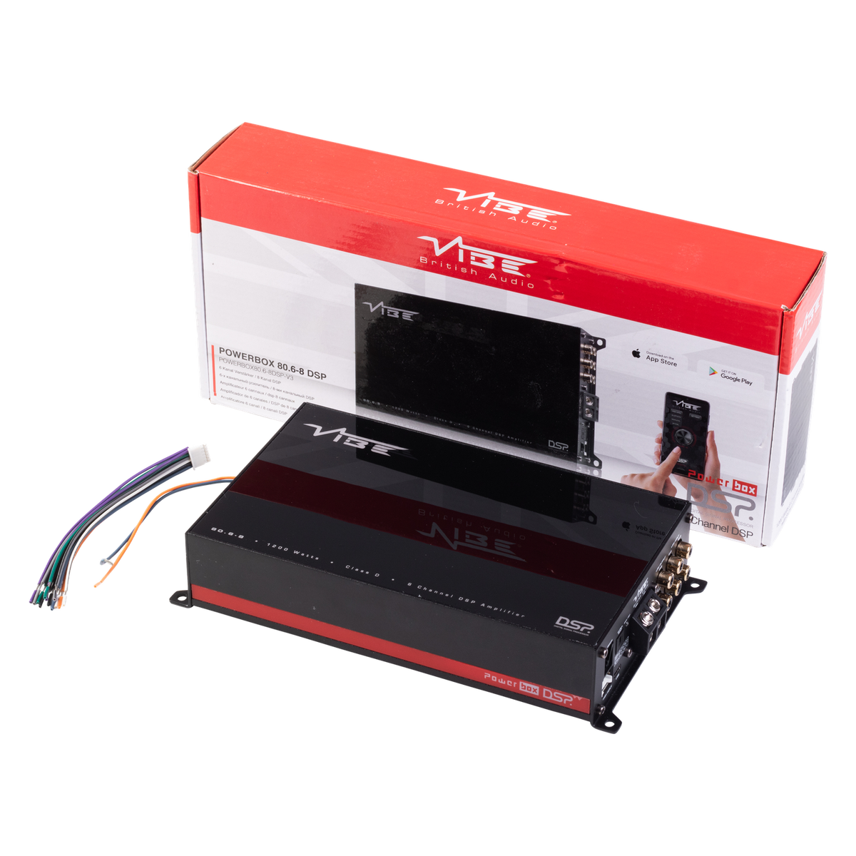 Vibe Audio POWERBOX80.6-8DSP-V3 – 6 Kanal DSP Verstärker – Ansicht 2