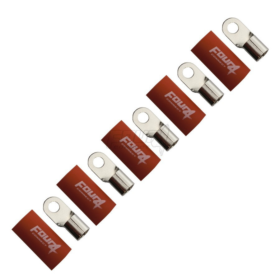 Ringösen-Set 10 Stück – M6/M8/M12 – 10–70 mm² – Rot oder Schwarz
