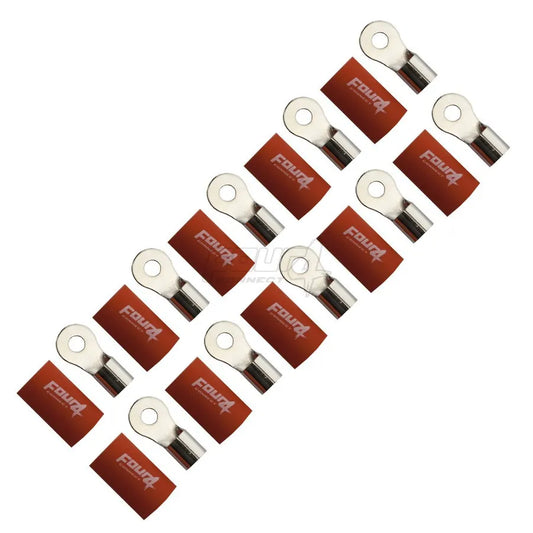 Ringösen-Set 10 Stück – M6/M8/M12 – 10–70 mm² – Rot oder Schwarz
