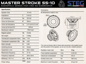 STEG SS10 – 10 Zoll Subwoofer – Ansicht 3