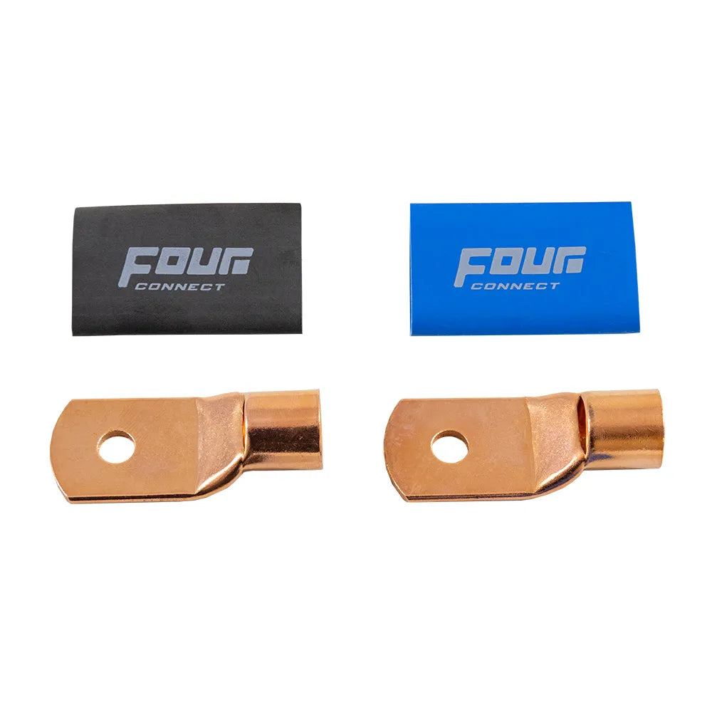 STAGE3 OFC Ringkabelschuh M8-Kabelschuh-Four Connect-70mm²-SW/BL Set-2 Set-BassBuddys | Shop