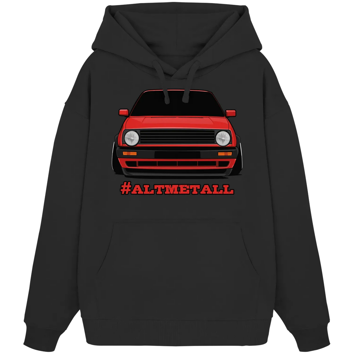 #ALTMETALL Oversize Hoodie Black XS – Produktbild 2