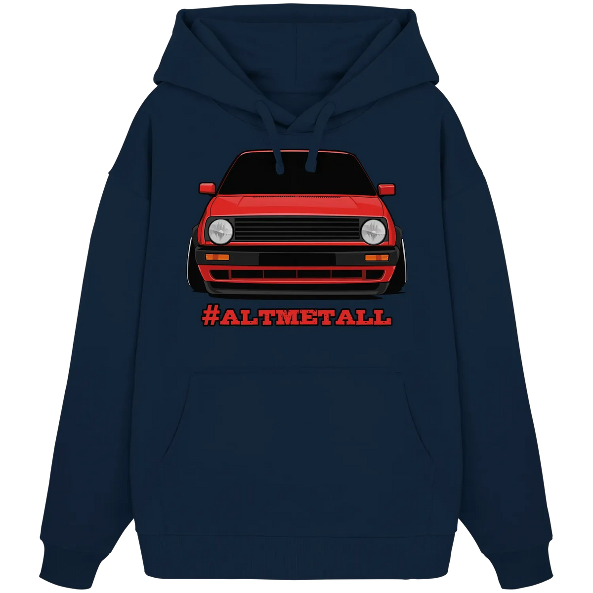 #ALTMETALL Oversize Hoodie French Navy XS – Produktbild 3