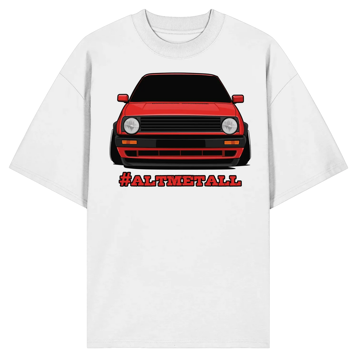 #ALTMETALL Oversize Shirt White XS – Produktbild 1