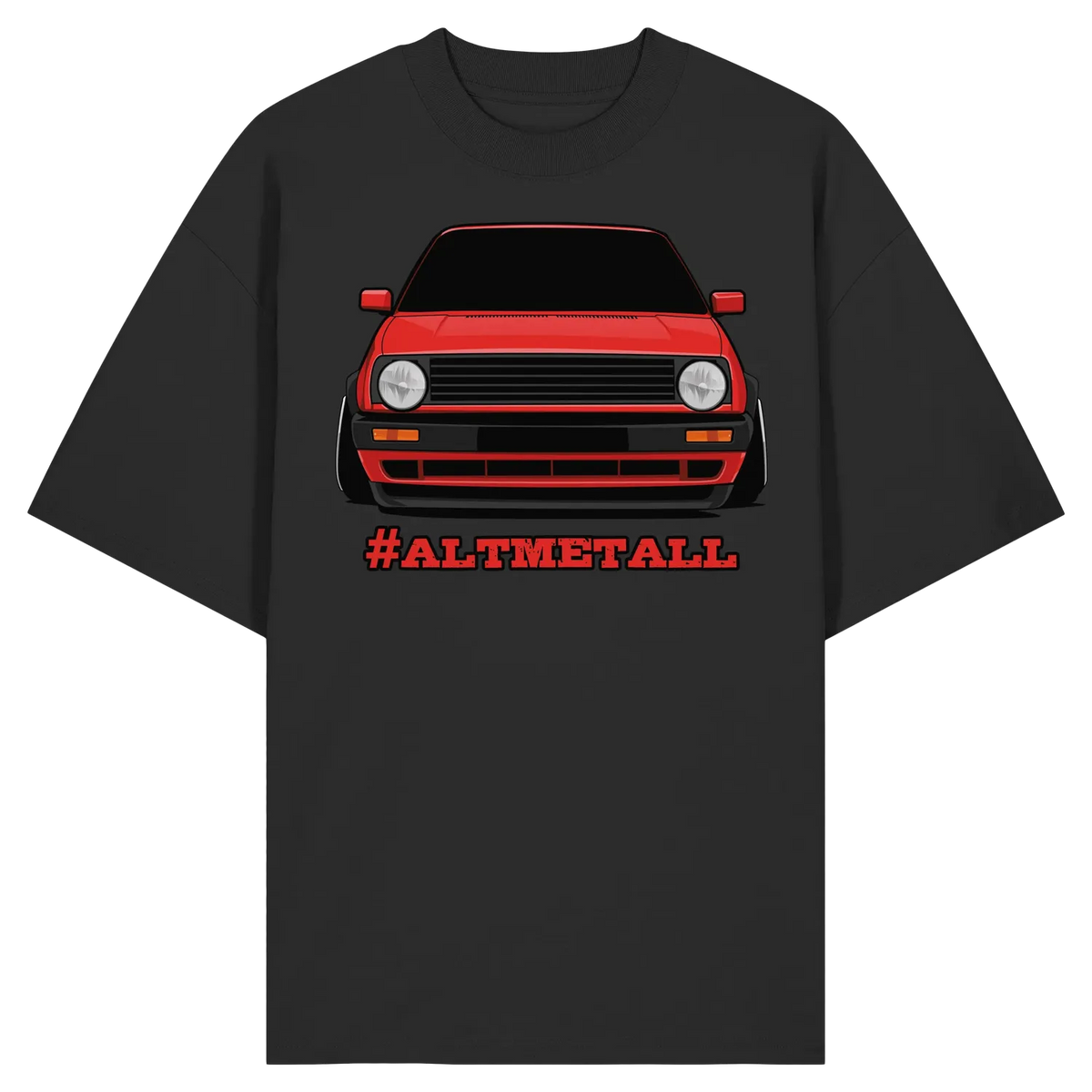#ALTMETALL Oversize Shirt Black XS – Produktbild 4