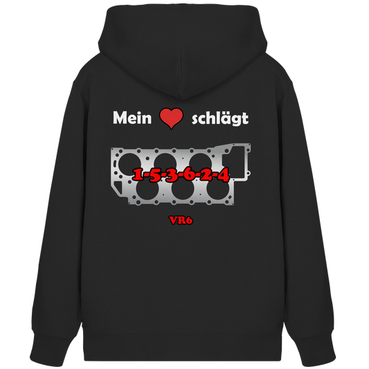 Mein Herz schlägt 1-5-3-6-2-4 - Organic Zipper
