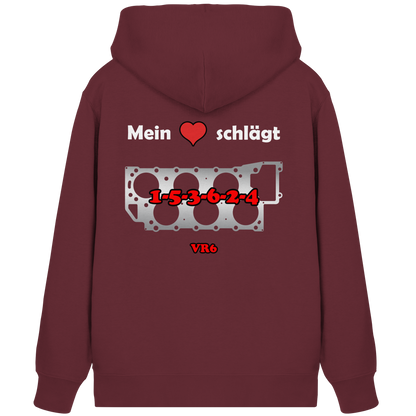Mein Herz schlägt 1-5-3-6-2-4 - Organic Zipper