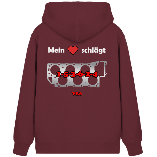 Mein Herz schlägt 1-5-3-6-2-4 - Organic Zipper