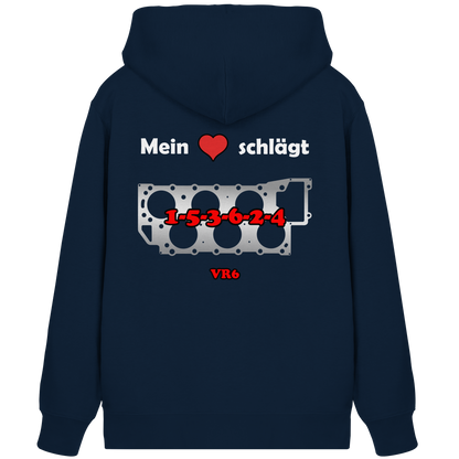 Mein Herz schlägt 1-5-3-6-2-4 - Organic Zipper