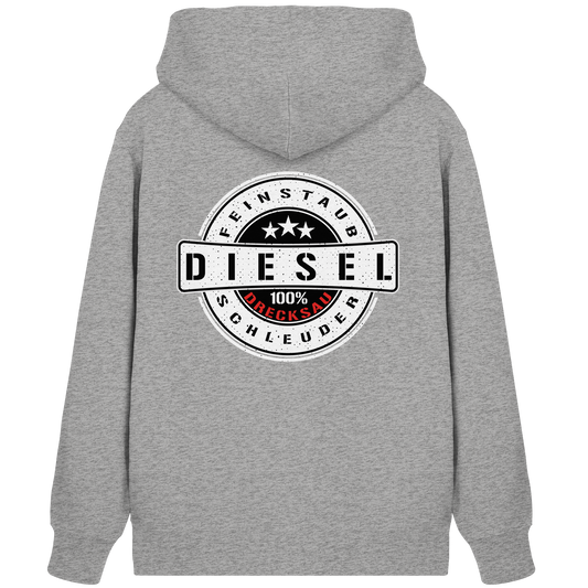 Feinstaub Schleuder Diesel 100% Drecksau  - Organic Zipper