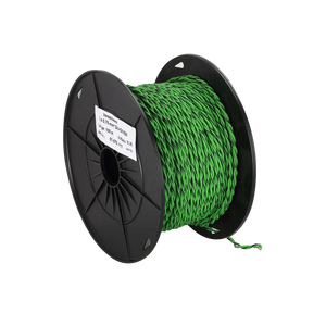 Lautsprecherkabel verdrillt 2x0.75mm² Meterware Grün – Produktbild 1