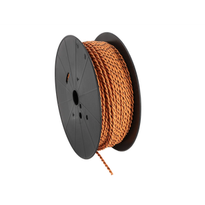 Lautsprecherkabel verdrillt 2x2.5mm² Meterware Orange – Produktbild 1