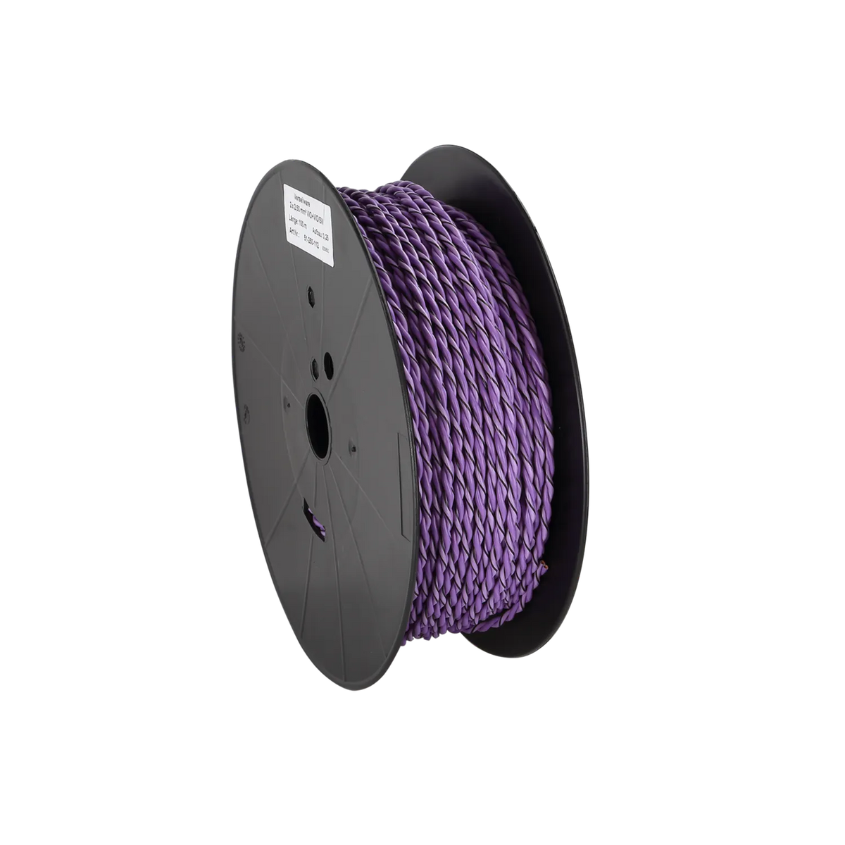 Lautsprecherkabel verdrillt 2x2.5mm² Meterware Violett – Produktbild 5
