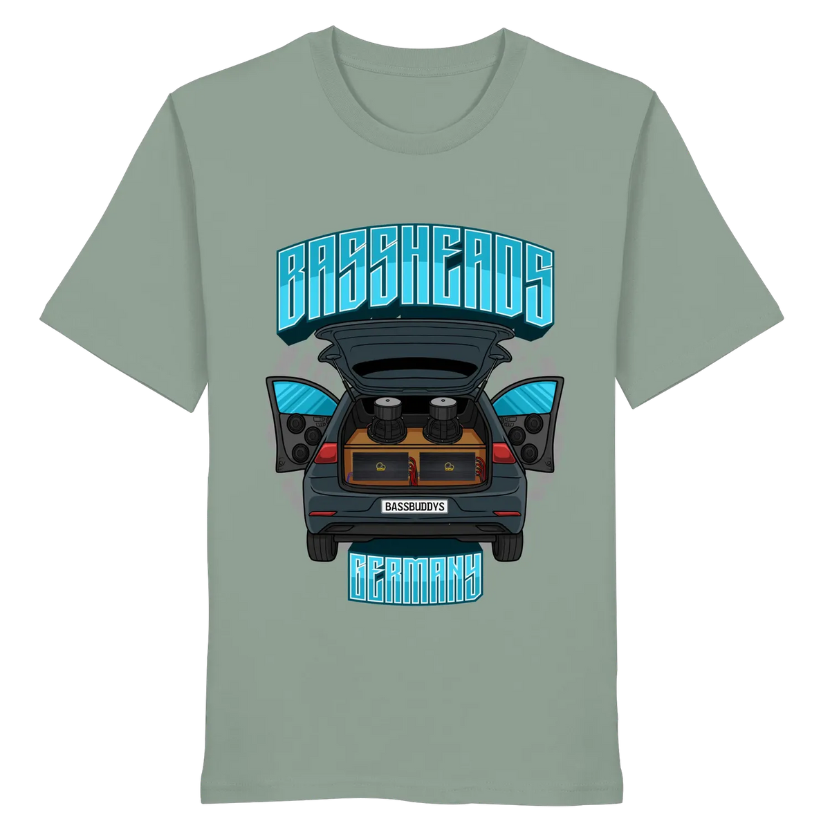 BASSHEADS GERMANY - Organic Shirt Aloe XS – Produktbild 11