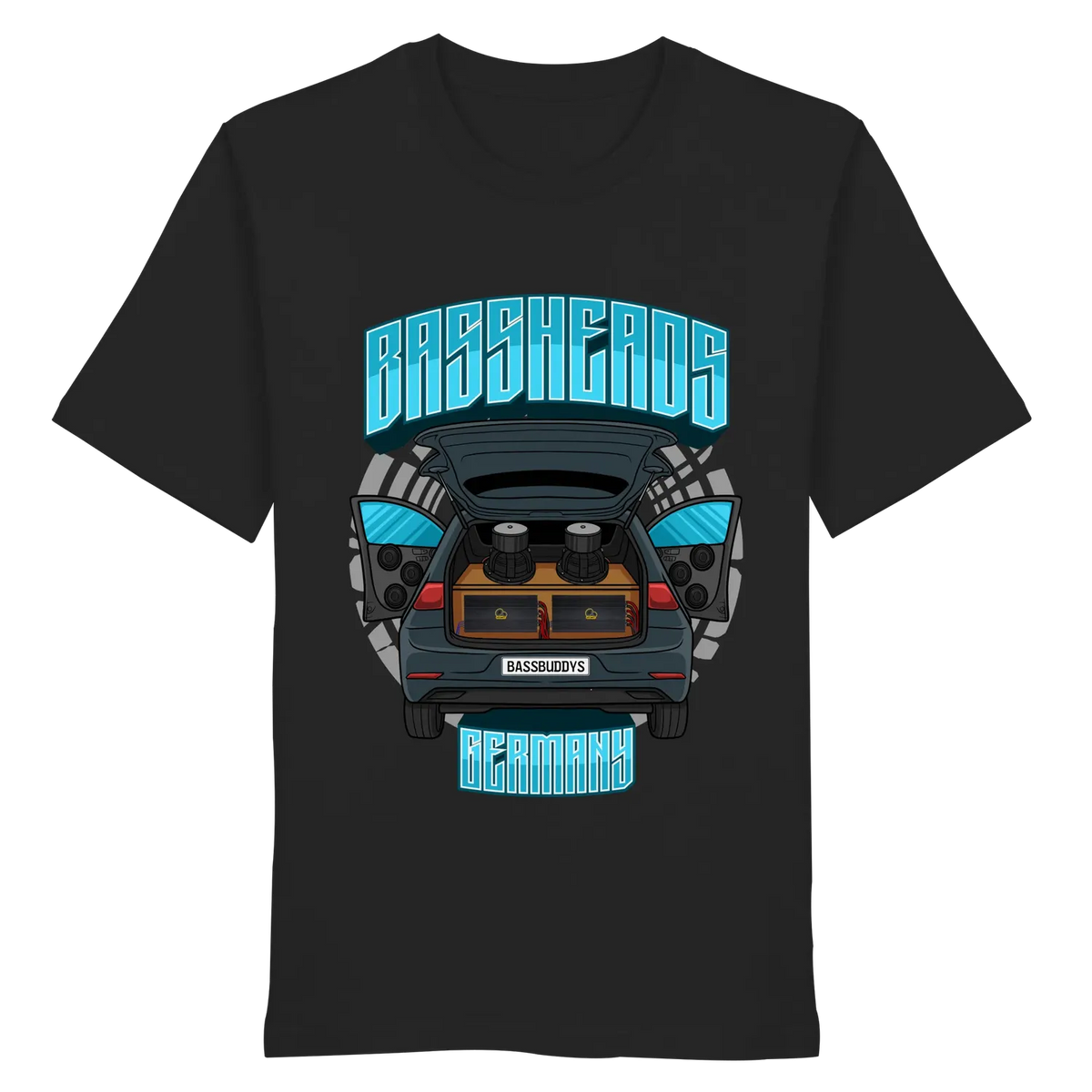 BASSHEADS GERMANY - Organic Shirt Black XS – Produktbild 2