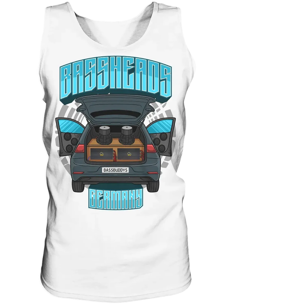 BASSHEADS GERMANY - Tank-Top White S – Produktbild 1