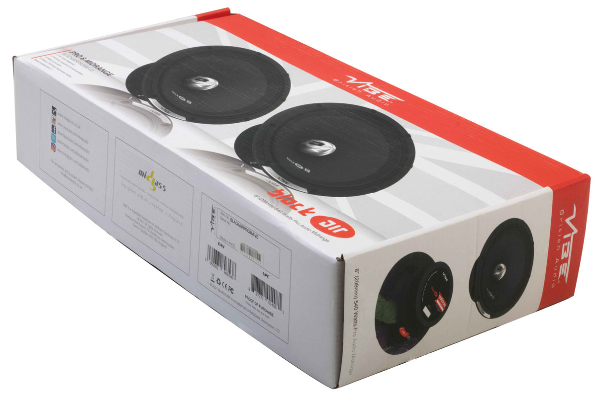 Vibe Audio BLACKAIRPRO8M-V0 – 8 Zoll Tiefmitteltöner – Ansicht 7