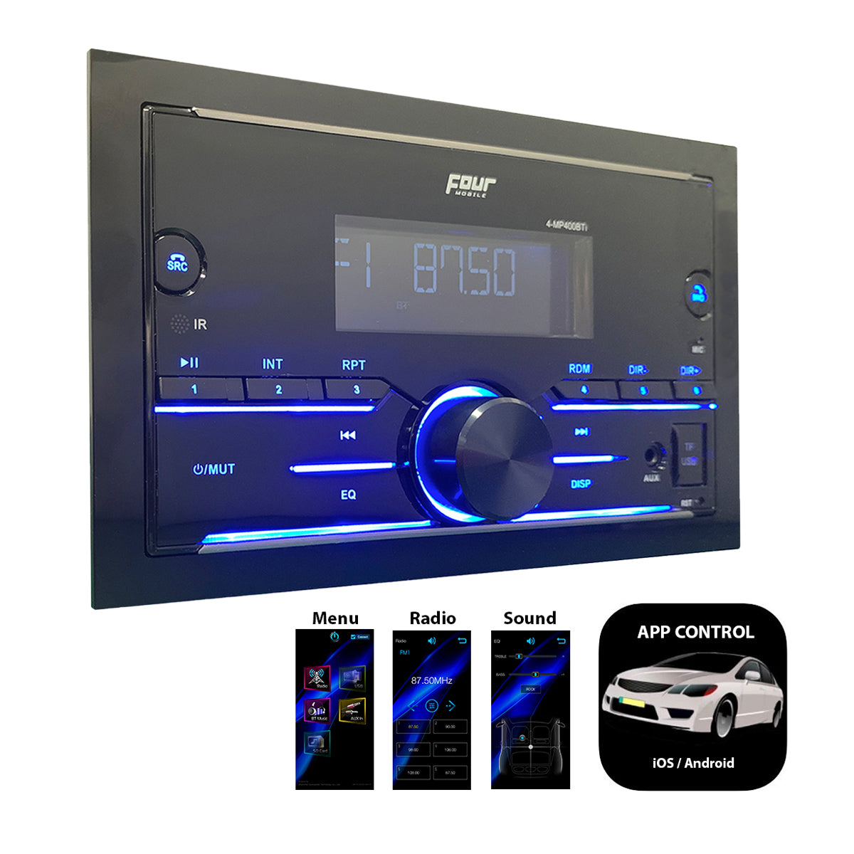 4-MP400BTi 2 Din Radio