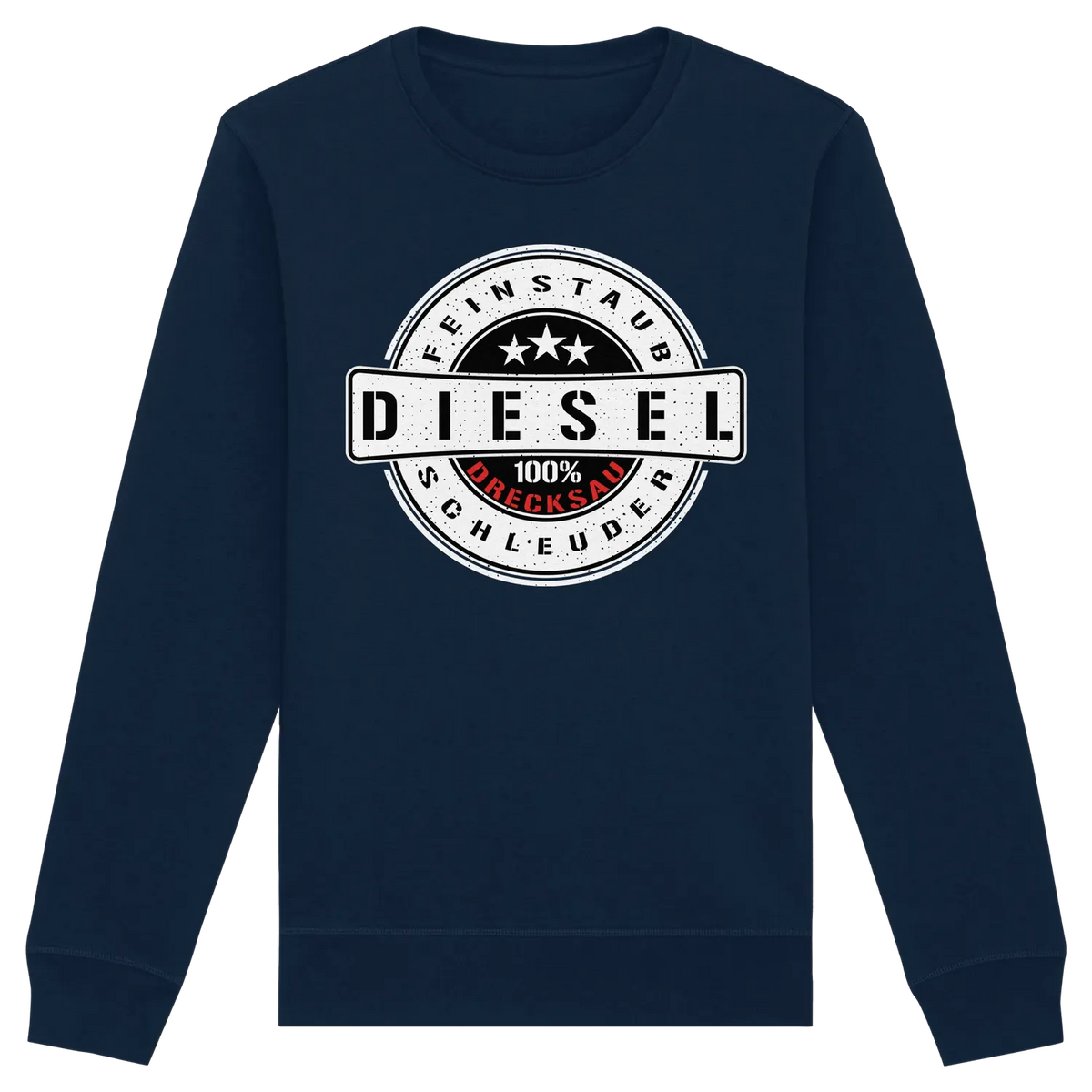 Feinstaub Schleuder Diesel 100% Drecksau Sweatshirt French Navy XS – Produktbild 3