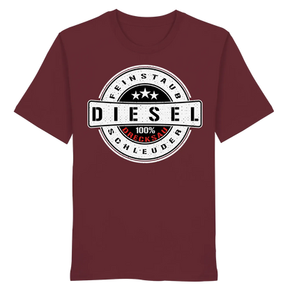 Feinstaub Schleuder Diesel 100% Drecksau Shirt Burgundy XS – Produktbild 1