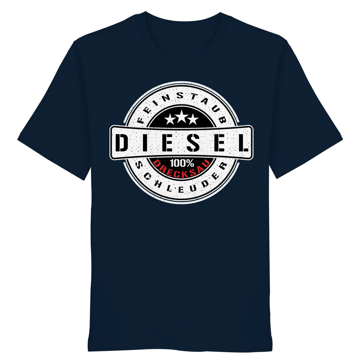 Feinstaub Schleuder Diesel 100% Drecksau Shirt French Navy XS – Produktbild 10