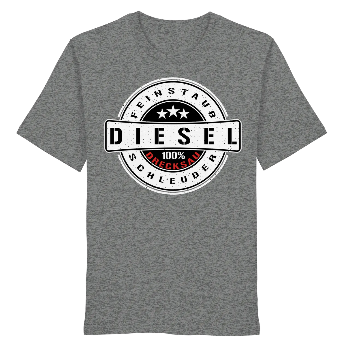 Feinstaub Schleuder Diesel 100% Drecksau Shirt Mid Heather Grey XS – Produktbild 25