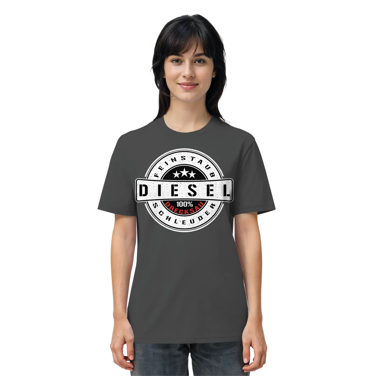 Feinstaub Schleuder Diesel 100% Drecksau Shirt Anthracite XS – Produktbild 4