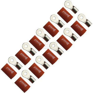 Ringösen-Set 10 Stück – M6/M8/M12 – 10–70 mm² – Rot oder Schwarz Rot 10mm² M4 – Produktbild 1