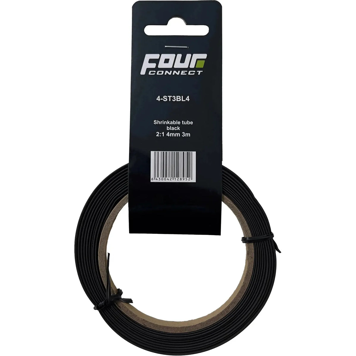 Schrumpfschlauch 2:1 Schwarz 3 m 4mm – Produktbild 1