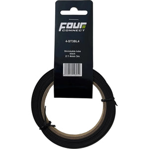 Schrumpfschlauch 2:1 Schwarz 3 m 4mm – Produktbild 1