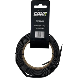 Schrumpfschlauch 3:1 Schwarz mit Kleber 3 m 4.8mm – Produktbild 1