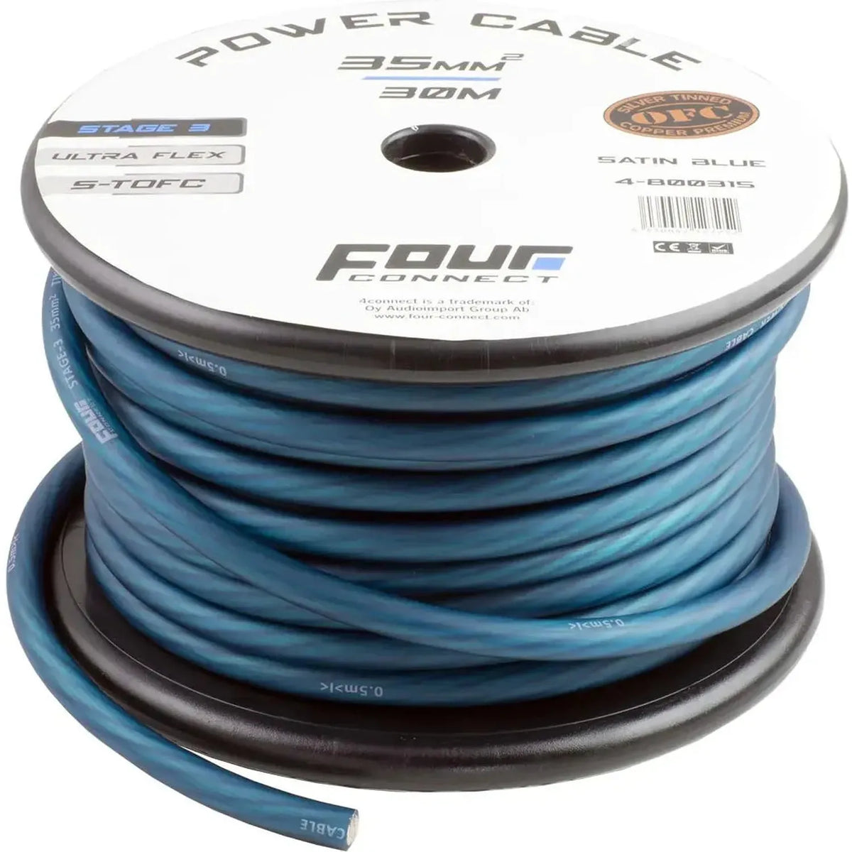 STAGE3 S-TOFC Powerkabel 35 mm² 30m Satin Blue – Produktbild 1