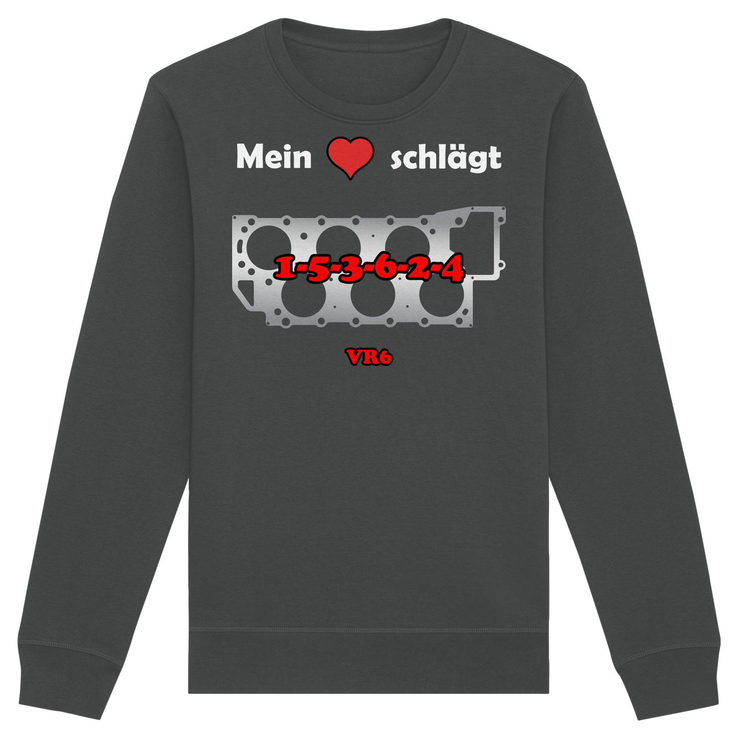 Mein Herz schlägt 1-5-3-6-2-4 - Organic Basic Unisex Sweatshirt