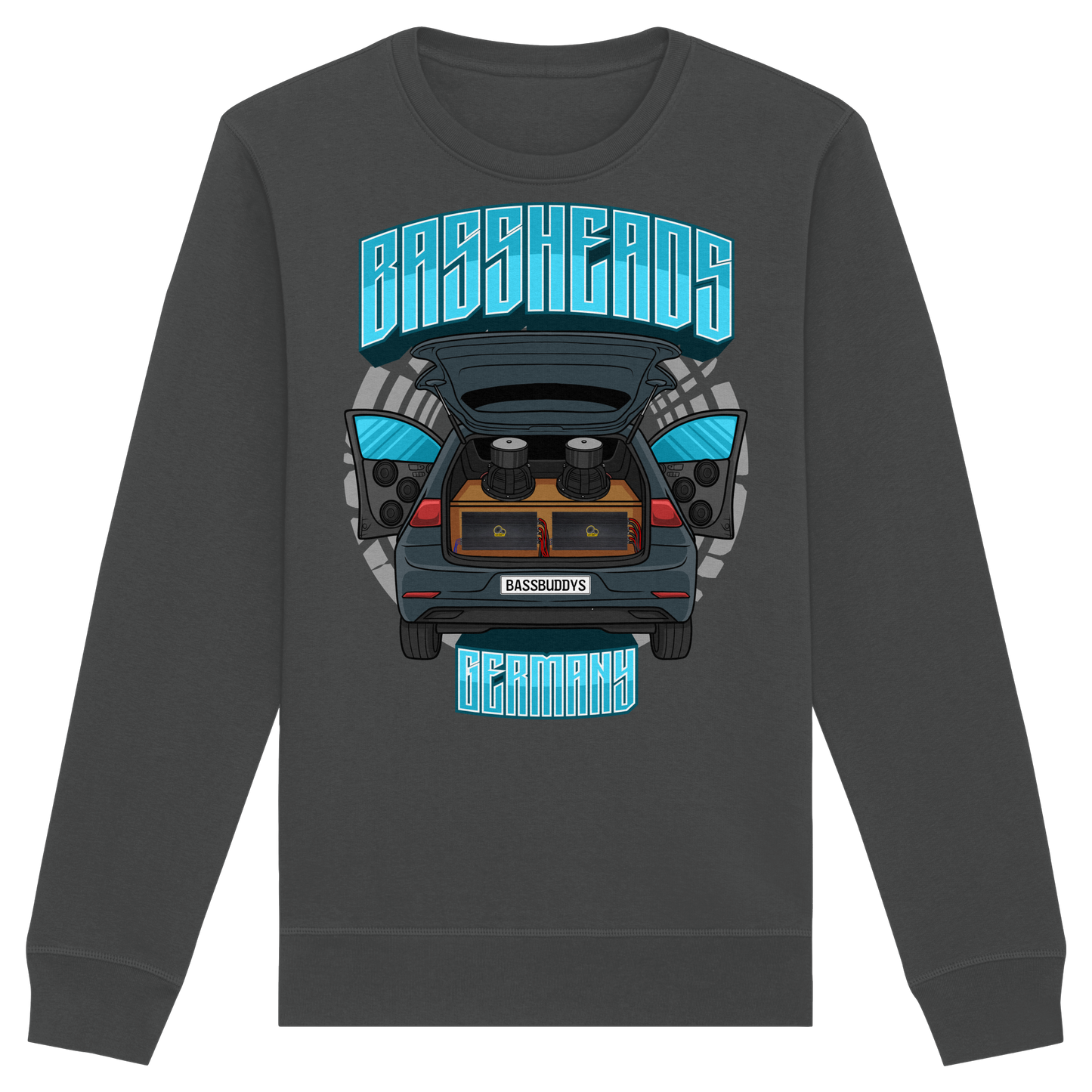 BASSHEADS GERMANY - Organic Basic Unisex Sweatshirt