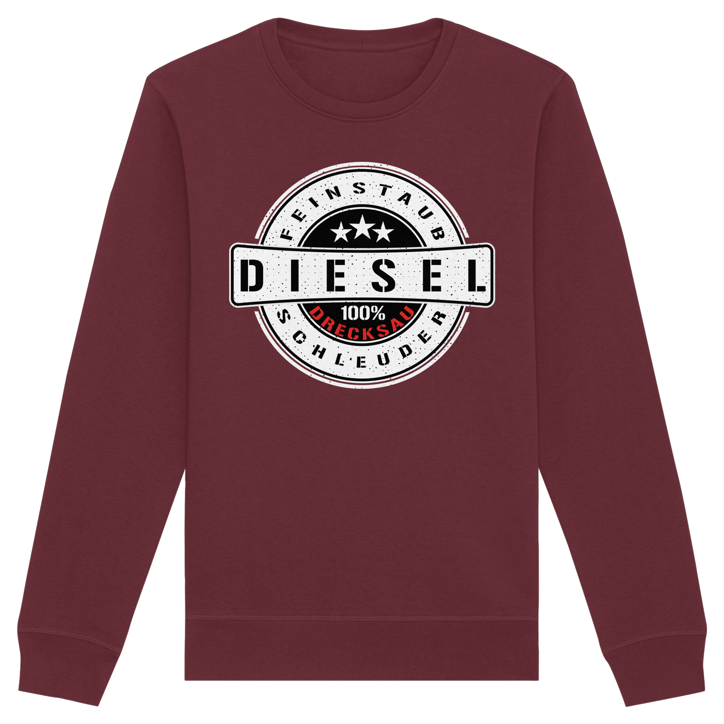 Feinstaub Schleuder Diesel 100% Drecksau  - Organic Basic Unisex Sweatshirt