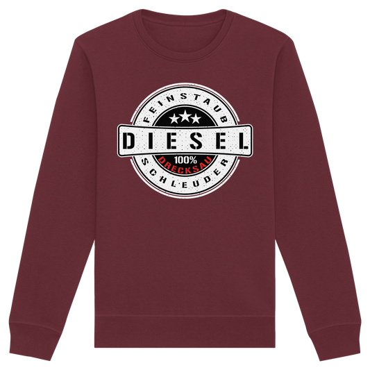 Feinstaub Schleuder Diesel 100% Drecksau  - Organic Basic Unisex Sweatshirt