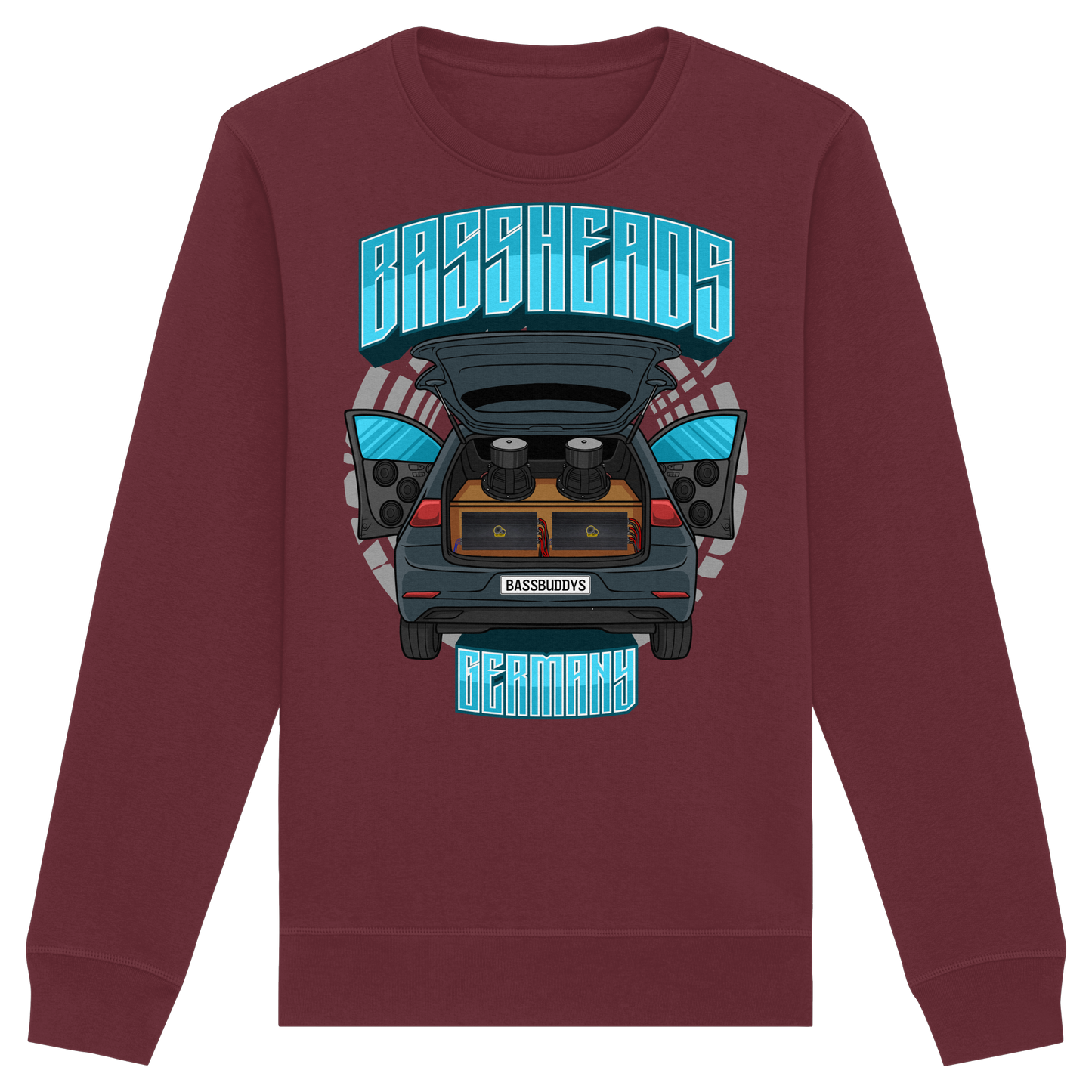 BASSHEADS GERMANY - Organic Basic Unisex Sweatshirt