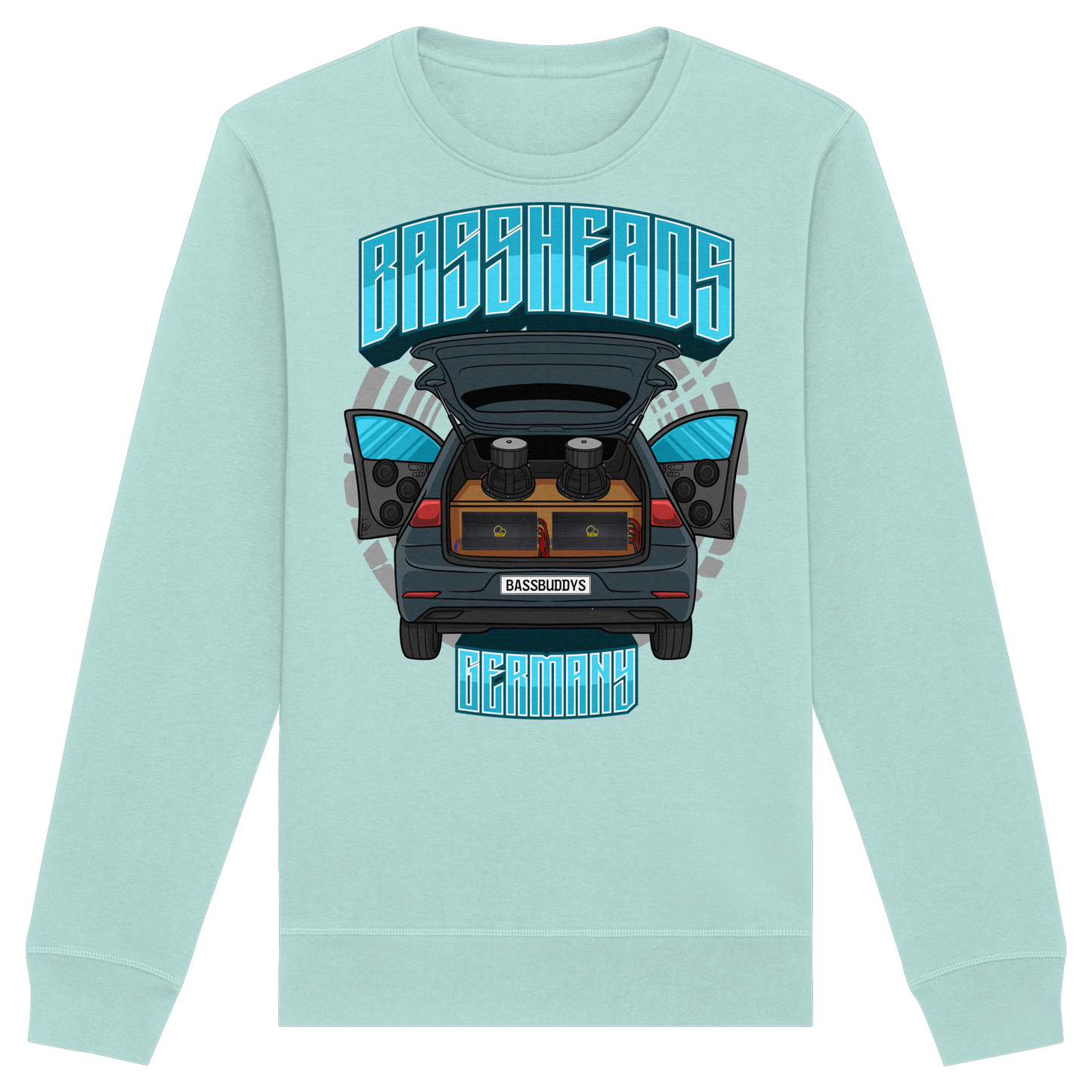BASSHEADS GERMANY - Organic Basic Unisex Sweatshirt